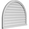 Ekena Millwork Round Top Surface Mount PVC Gable Vent w/ 2"W x 2"P Brickmould Sill Frame, 40"W x 30"H GVPRT40X3003SN - alternate 3